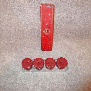 SET OF 4 Crabtree & Evelyn NOEL Fragranced VOTIVE Candles FRANKINCENSE Siberian